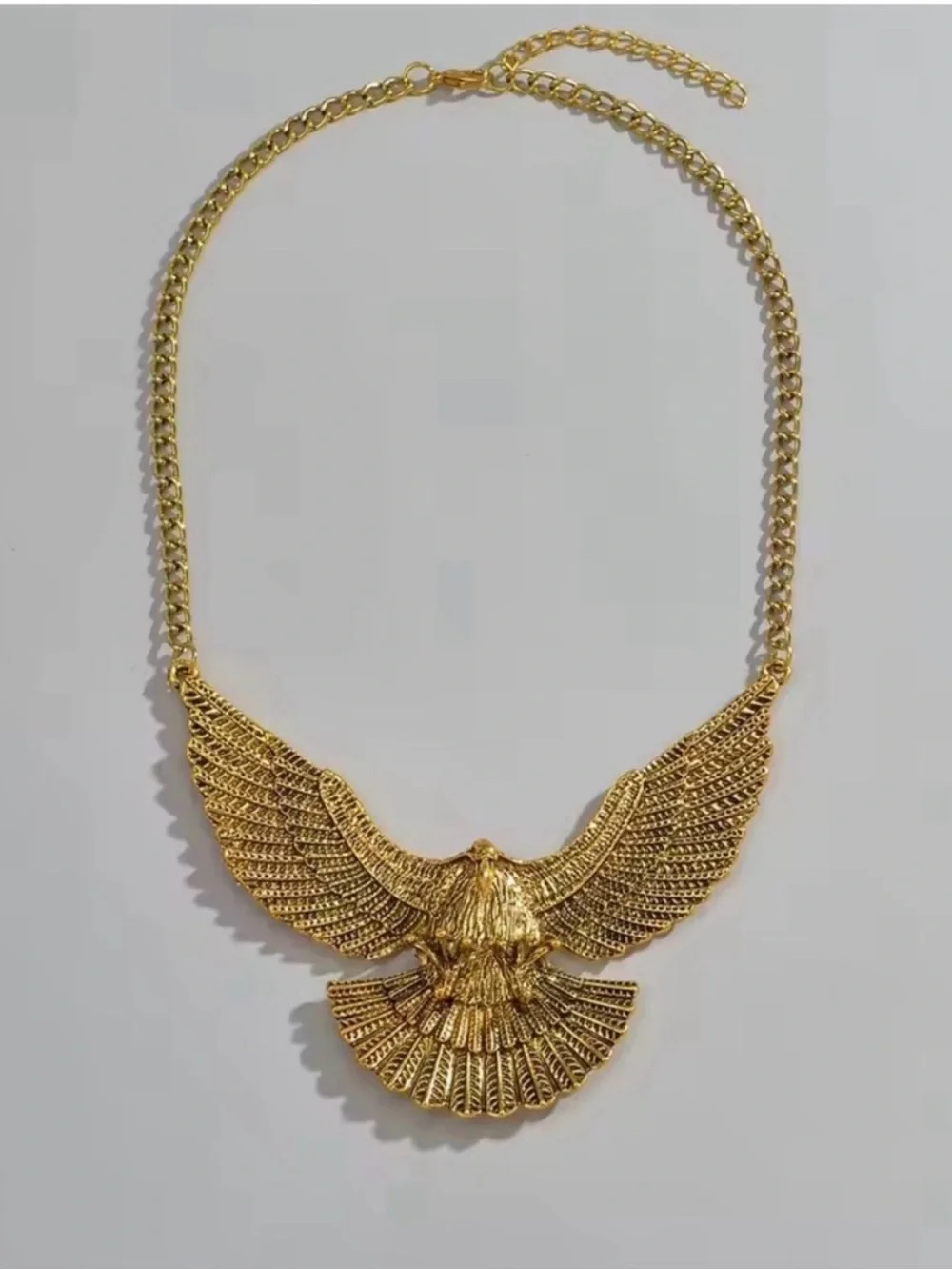 Gold Eagle Wing Necklace